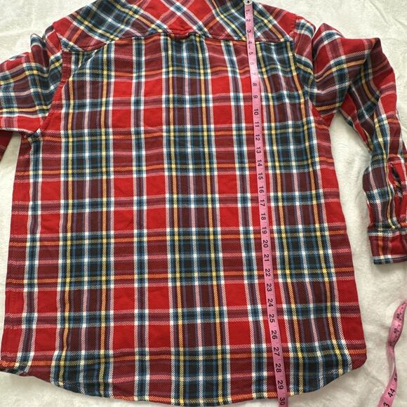 Alpine Design Heavyweight Flannel Shirt Men’s Size Large Red Blue Yellow Plaid - Picture 11 of 12